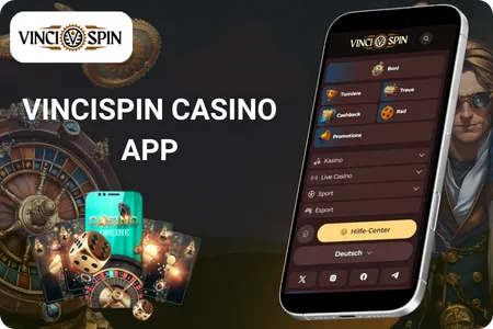 Vincispin Casino App Interface