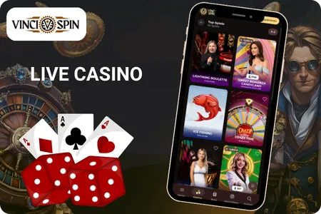 Vincispin Casino Live-Casino