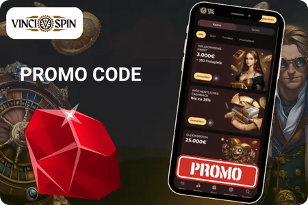 Vincispin Casino Promo-Code